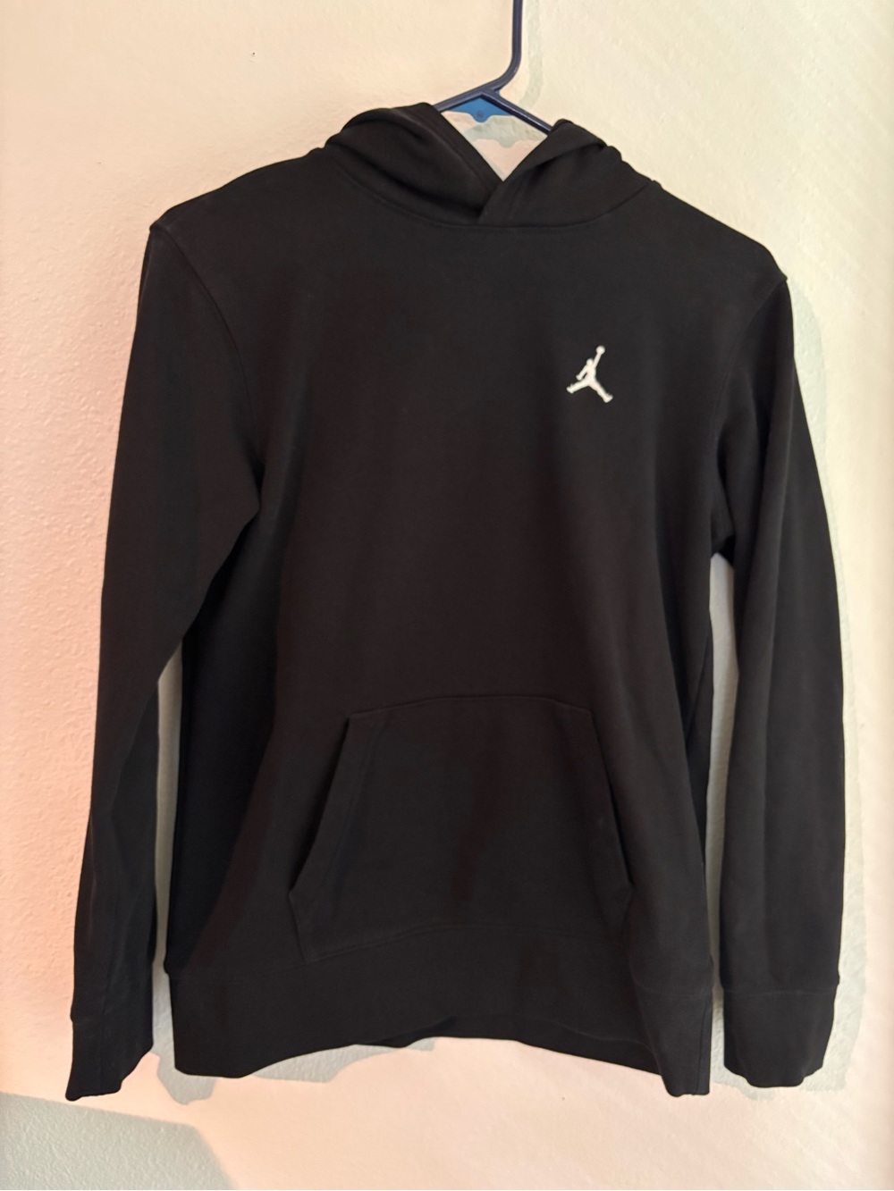 Jordan Black Hoodie with White Jumpman Logo